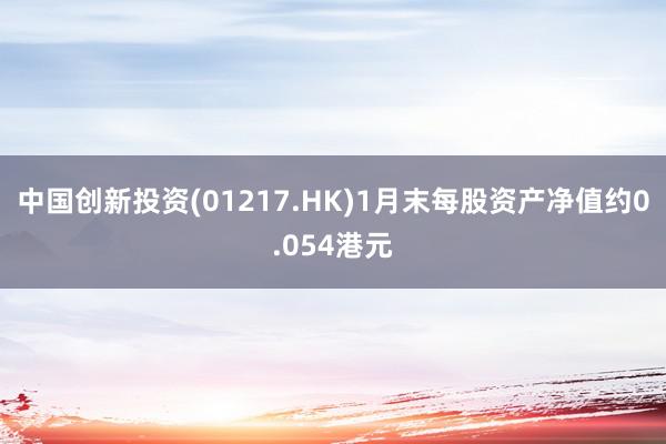 中国创新投资(01217.HK)1月末每股资产净值约0.054港元